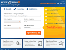 Tablet Screenshot of parkinglotnisko24.pl